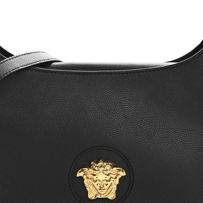 Versace Calfskin La Medusa Medium Hobo Black 6 of 10