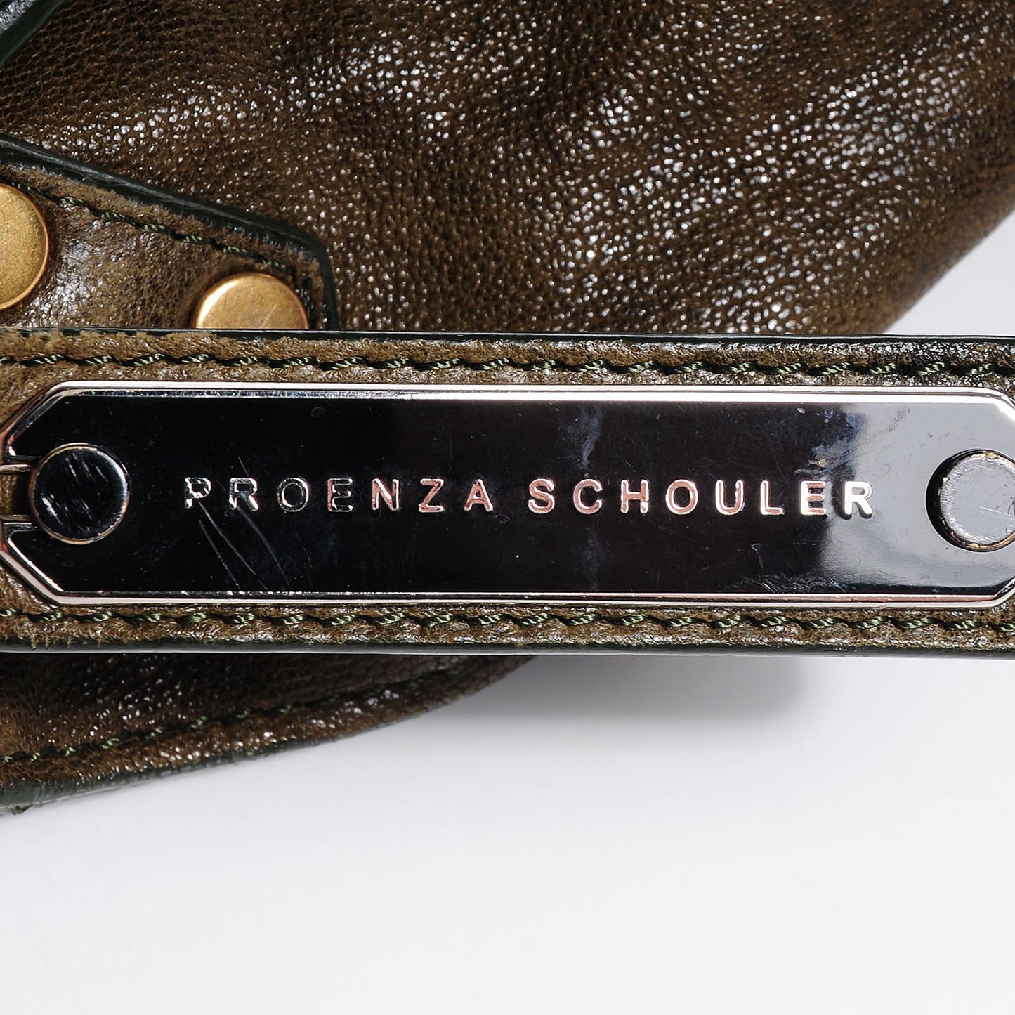 Lambskin PS1 Medium Satchel Military