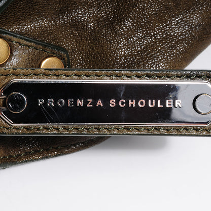 Proenza Schouler Lambskin PS1 Medium Satchel Military 15 of 17