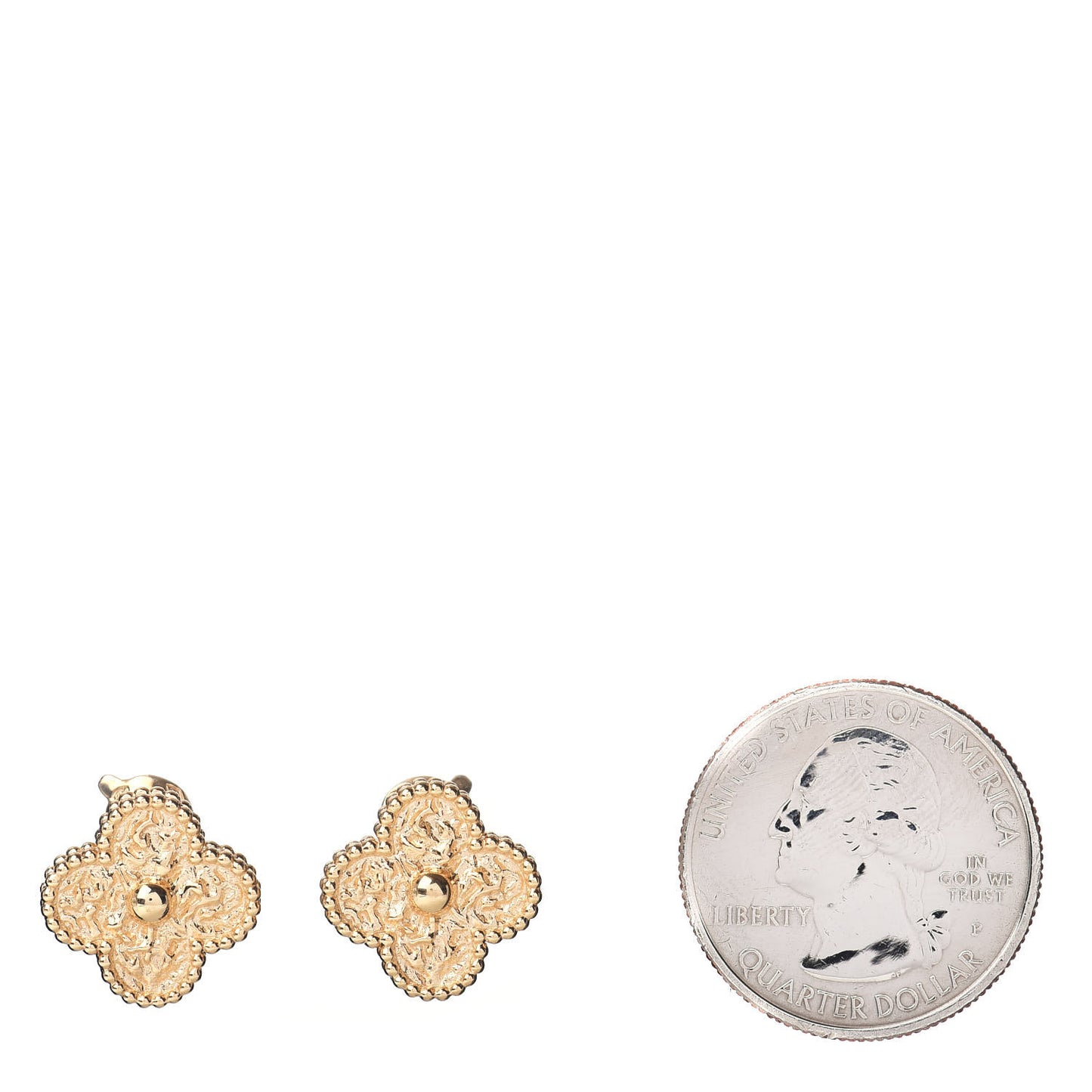 18K Yellow Gold Vintage Alhambra Earrings