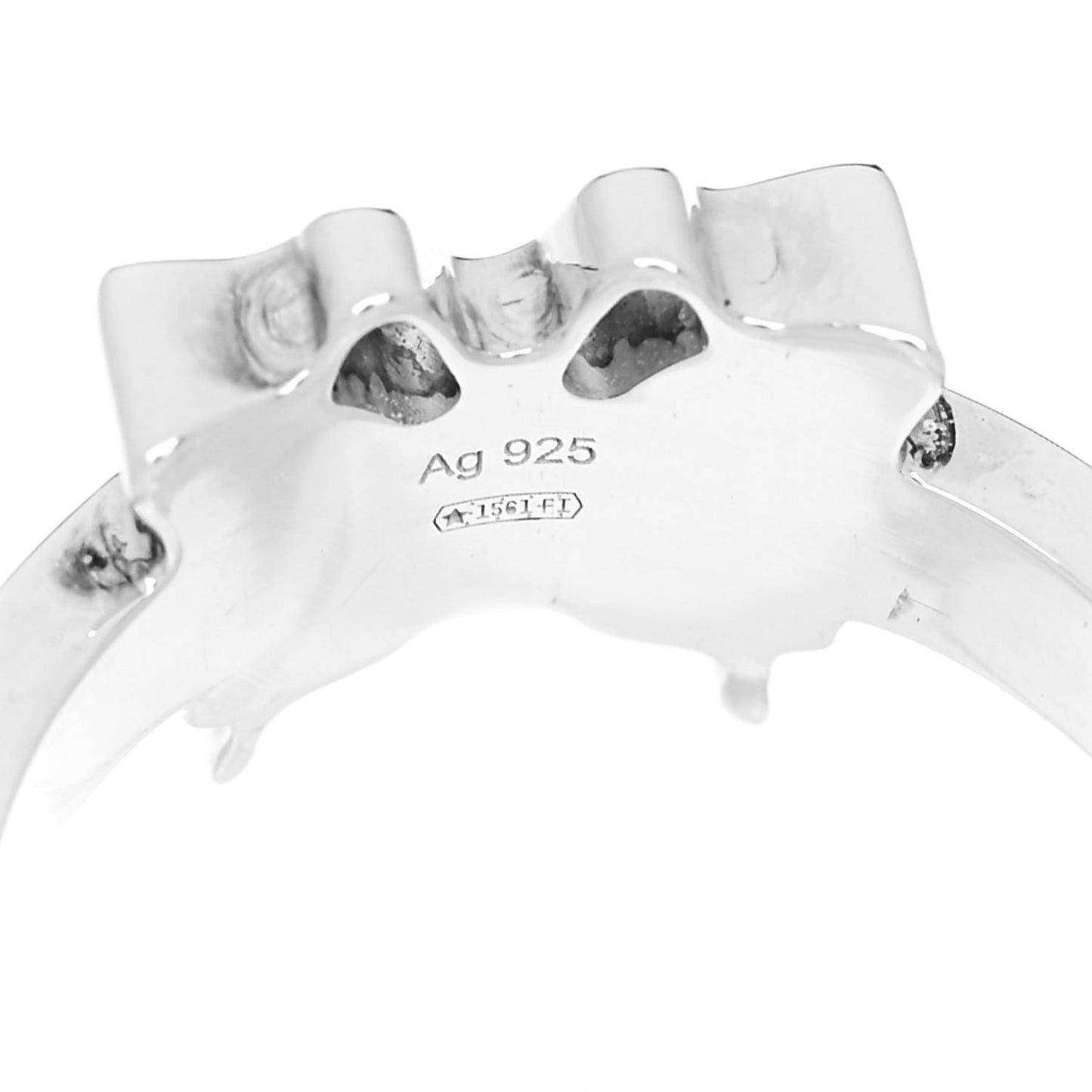 Sterling Silver Butterfly Band Ring 54 6.75