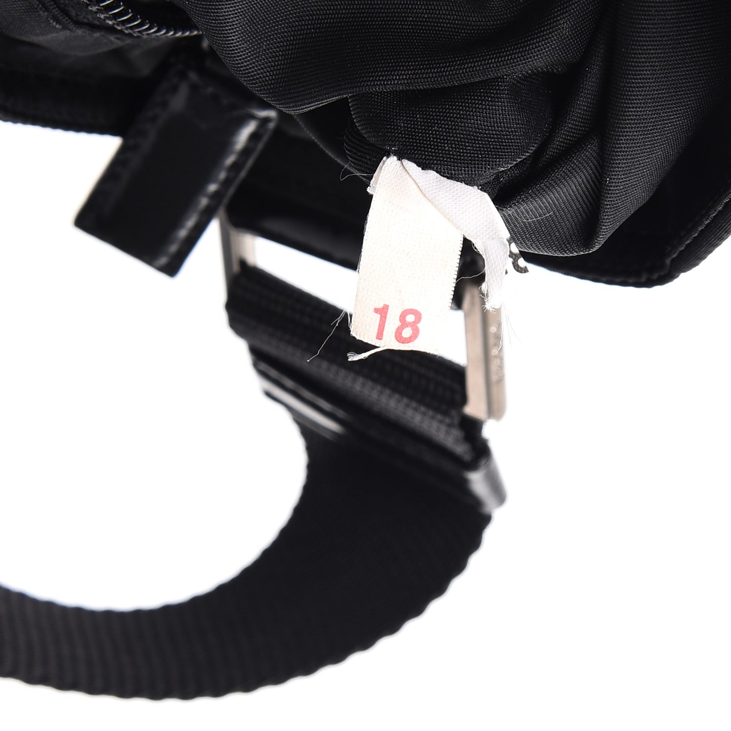 Nylon Vela Flat Messenger Bag Black