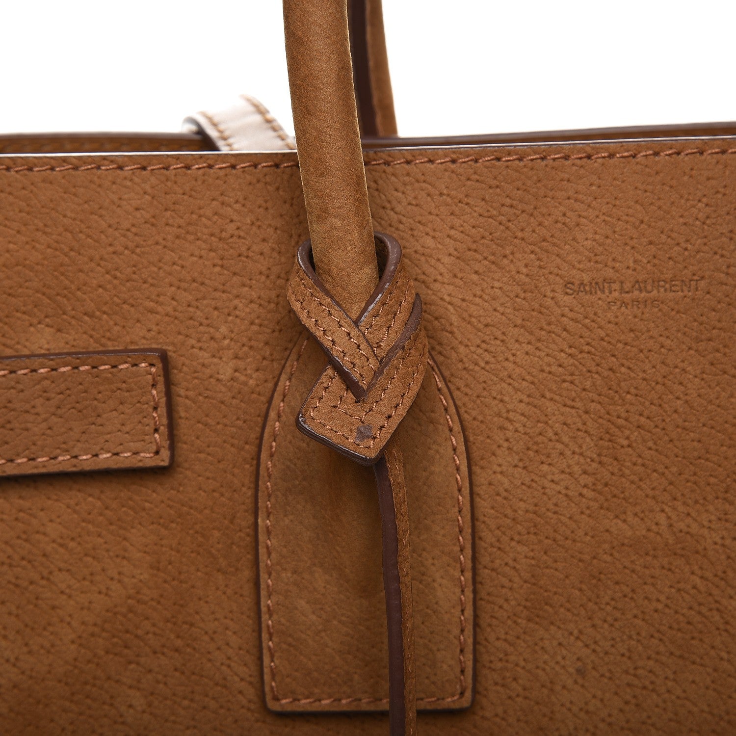 Saint Laurent Nubuck Small Sac de Jour Tan 11 of 14