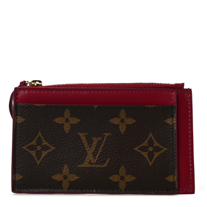 Louis Vuitton Monogram Zipped Card Holder Fuchsia 1 of 6