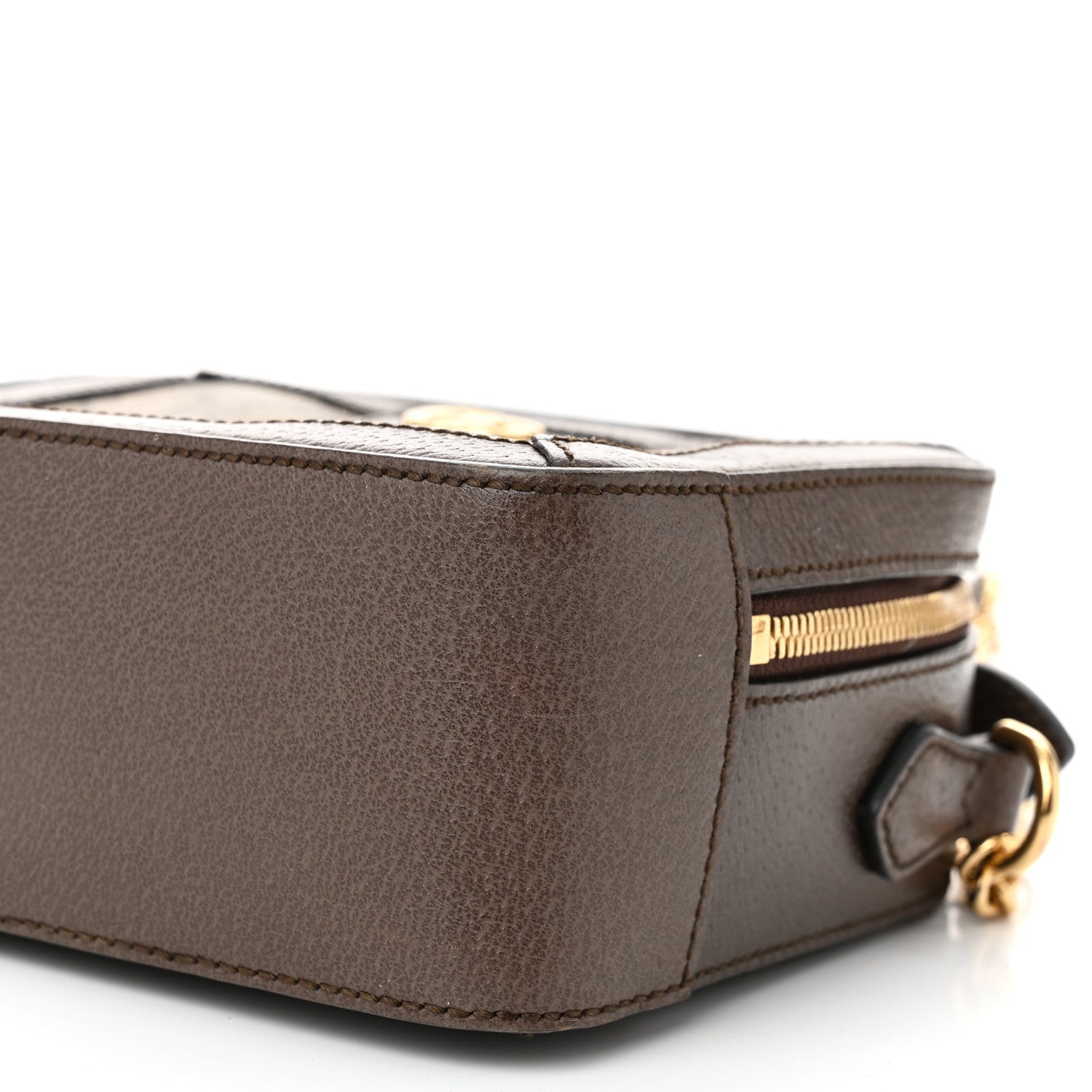 Gucci GG Supreme Monogram Mini Ophidia Top Handle Shoulder Bag Brown 10 of 11