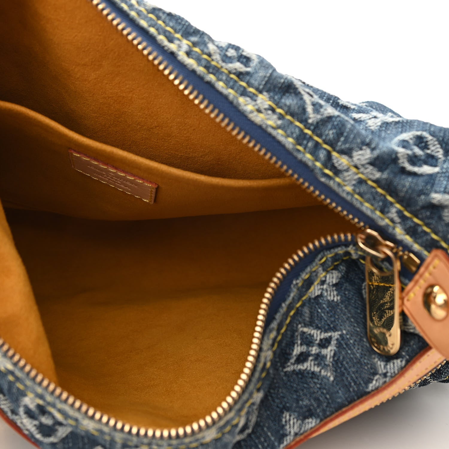 Louis Vuitton Monogram Denim Baggy PM Blue 5 of 9