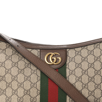 Gucci GG Supreme Monogram Web Small Ophidia Half Moon Hobo Brown 11 of 11