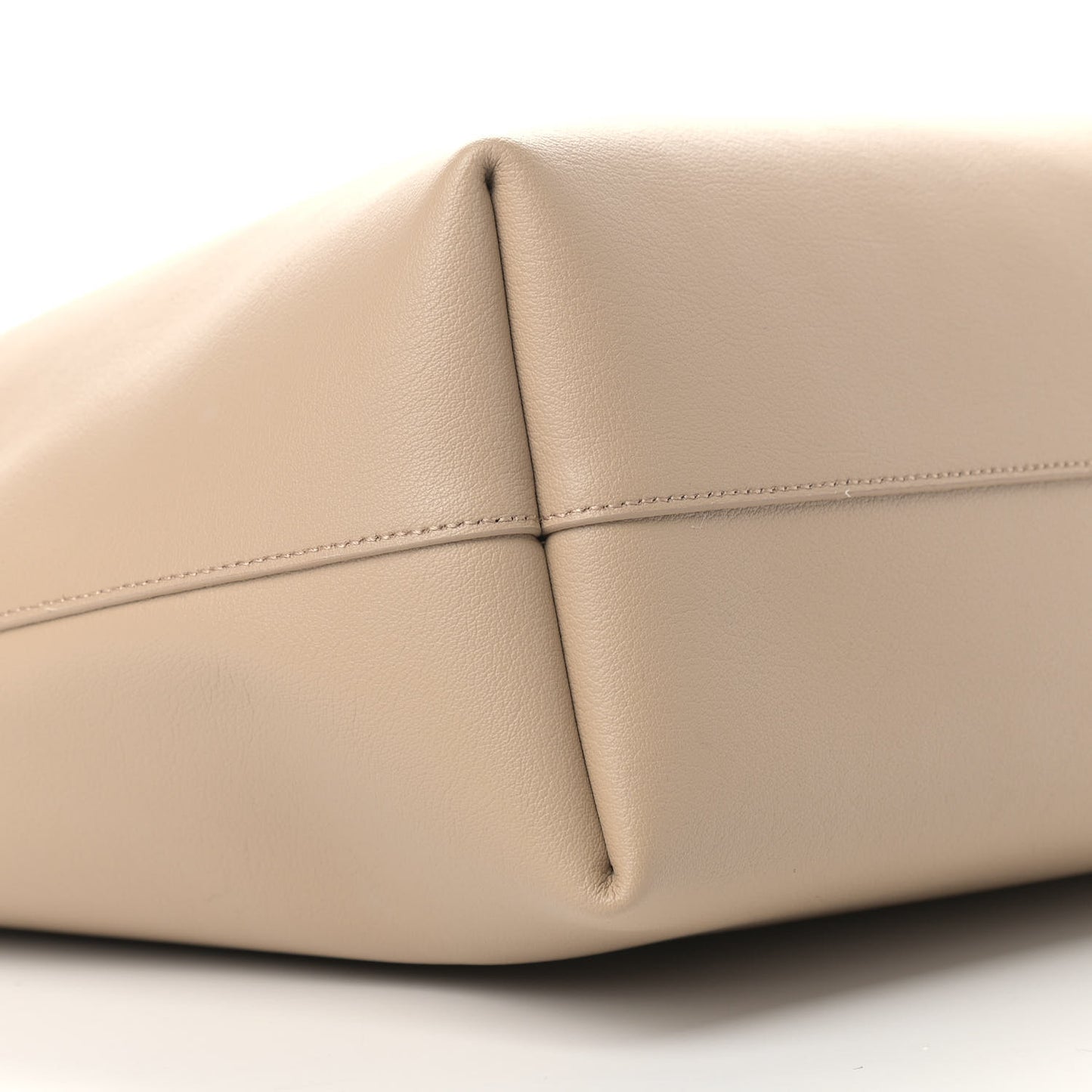 Calfskin Large Shopping Tote Nude Powder