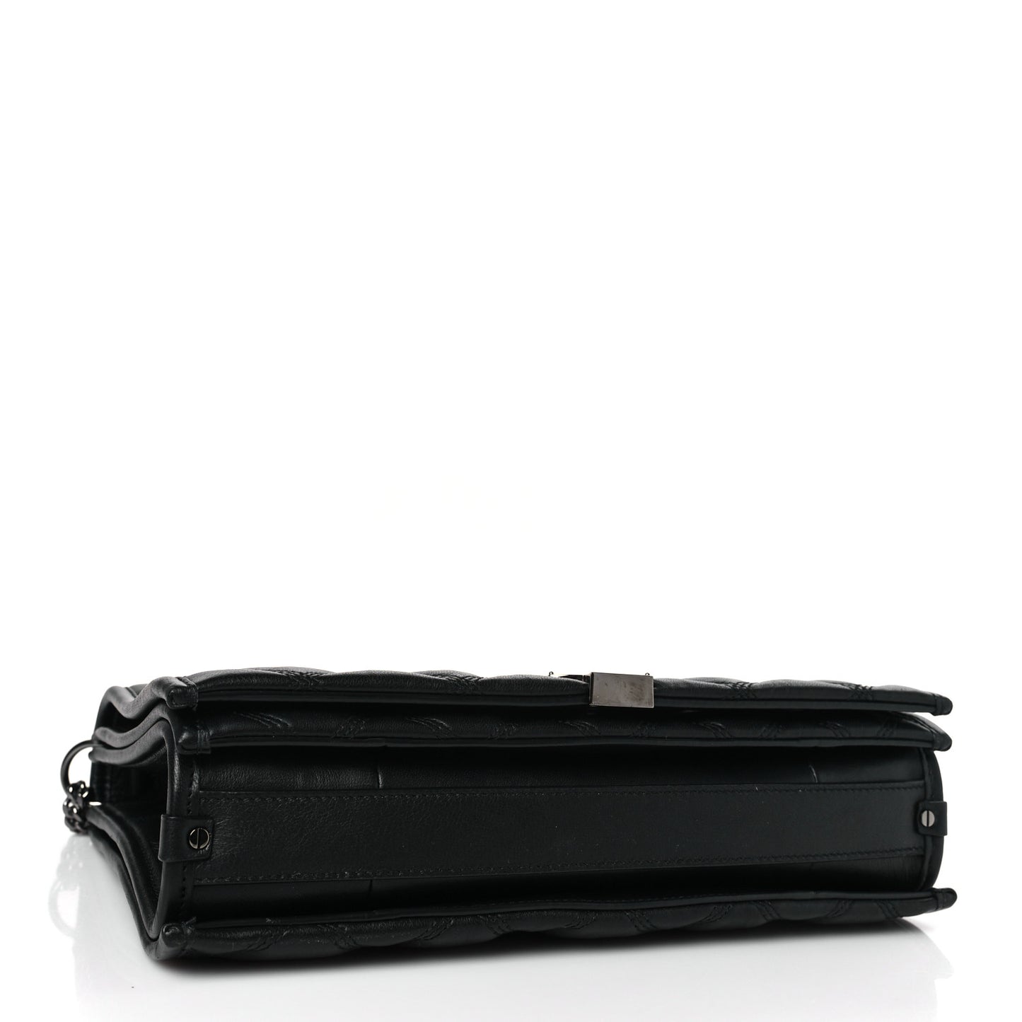 Lambskin Quilted Small Becky Chain Bag Black