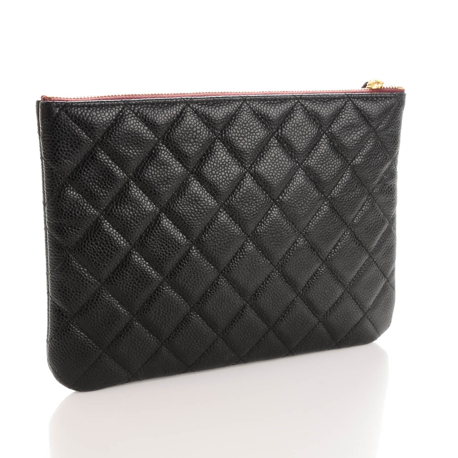 Chanel Caviar Quilted Medium Cosmetic Case Black 3 of 7