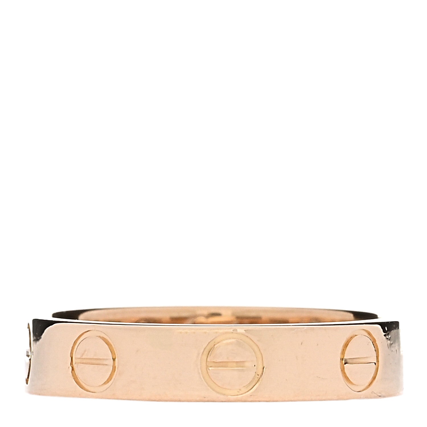 Cartier 18K Yellow Gold 3.5mm LOVE Wedding Band Ring 48 4.5 1 of 5