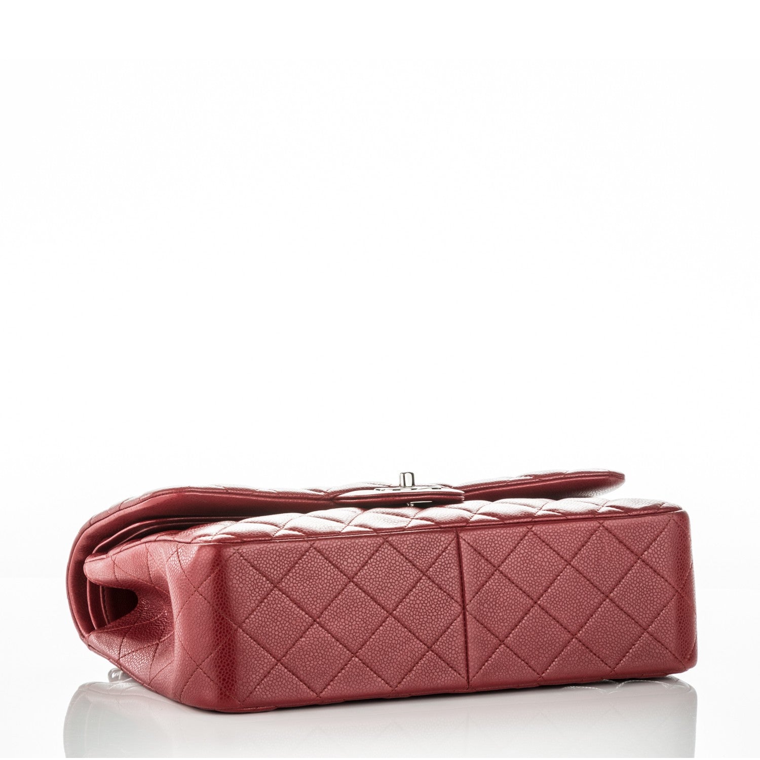 Chanel Caviar Quilted Jumbo Double Flap Red 4 of 8