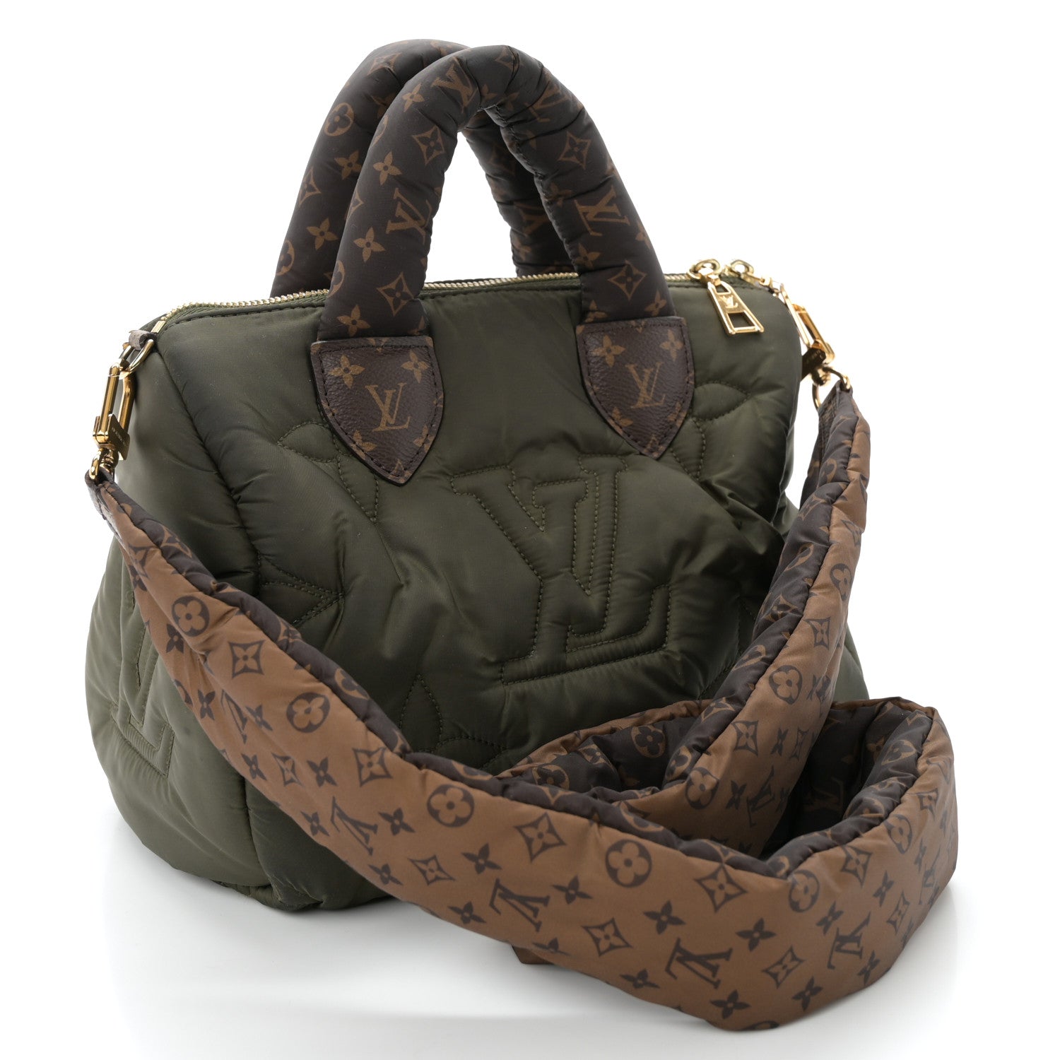 Louis Vuitton Econyl Mini Monogram Pillow Speedy Bandouliere 25 Khaki 3 of 10