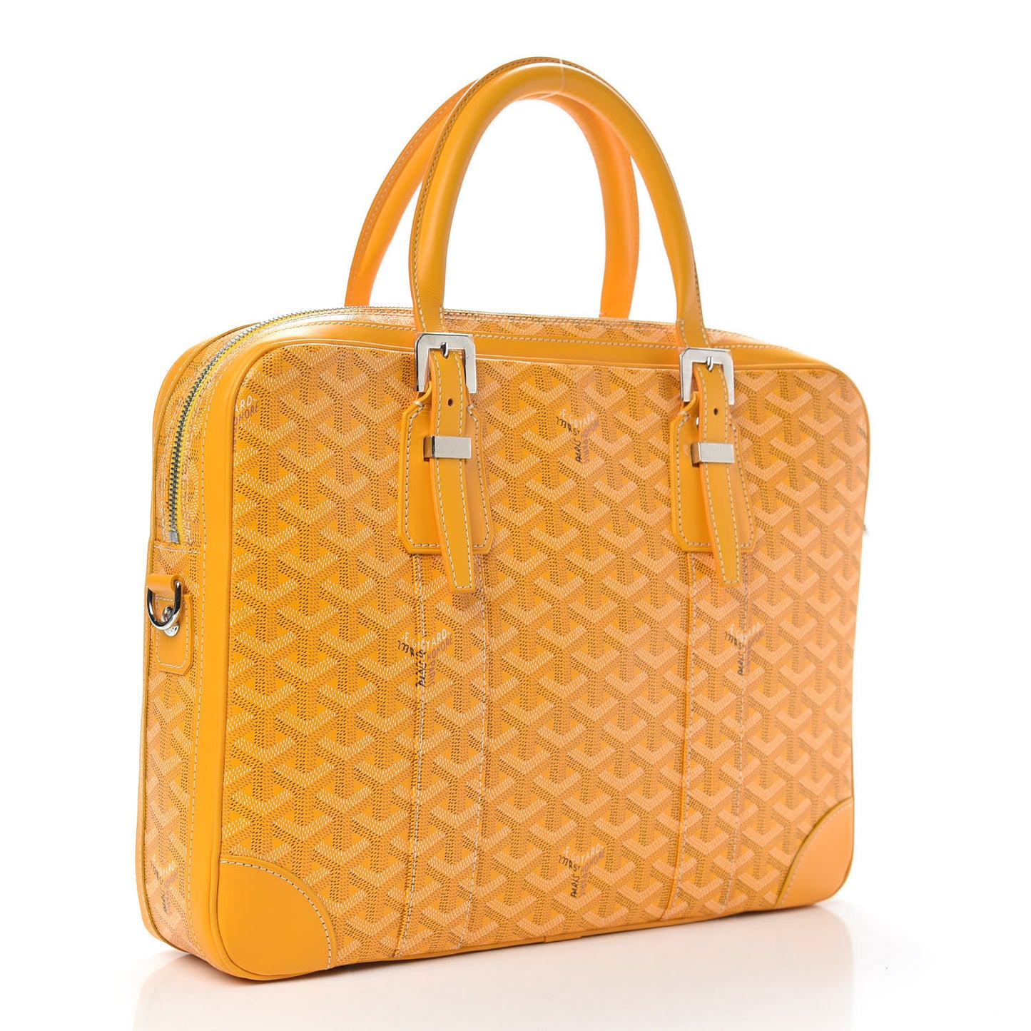 Goyardine PM Ambassade Briefcase Yellow