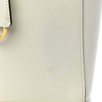 Prada Saffiano Soft Calfskin Zippered Tote White 10 of 12