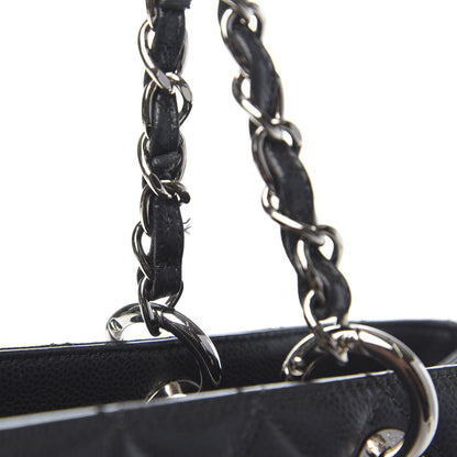 Chanel Caviar Quilted XL Grand Shopping Tote GST Dark Grey 12 of 15