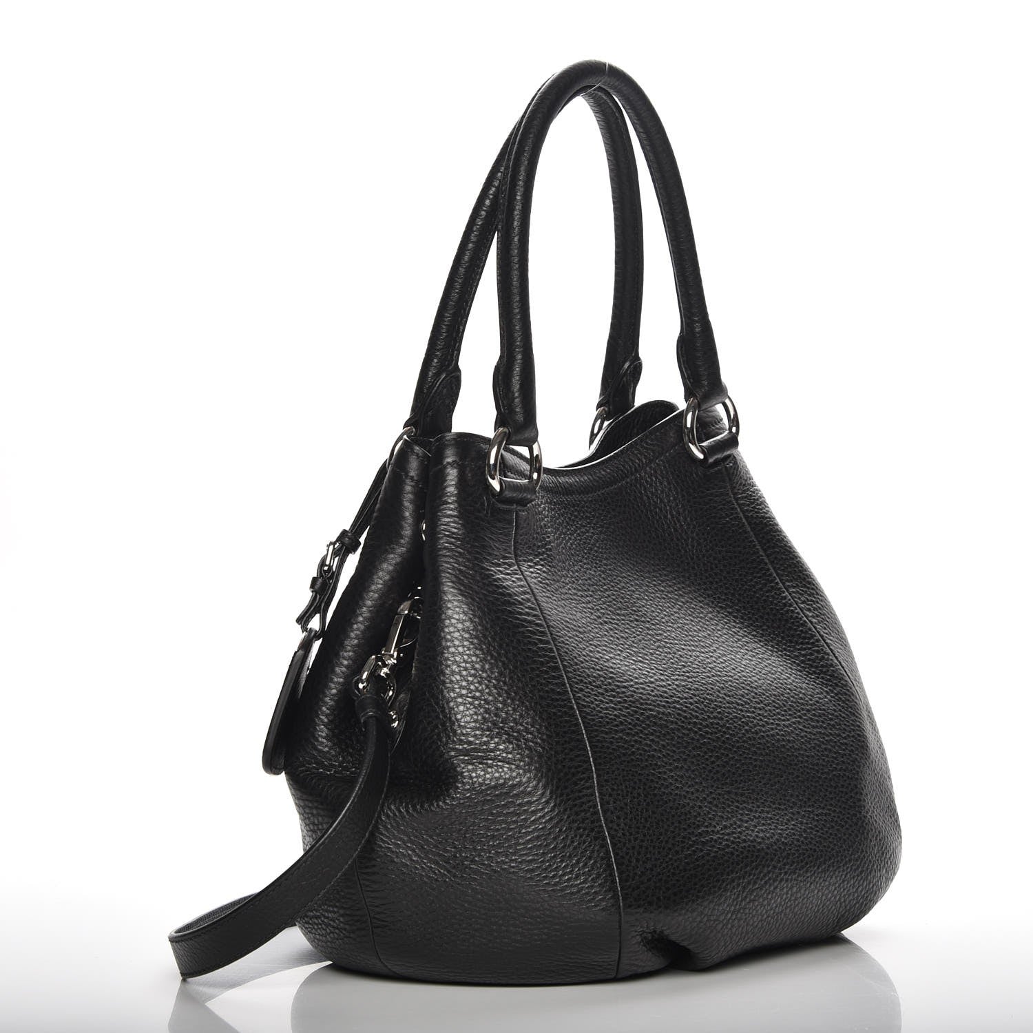 Prada Vitello Daino Tote Nero Black 4 of 9