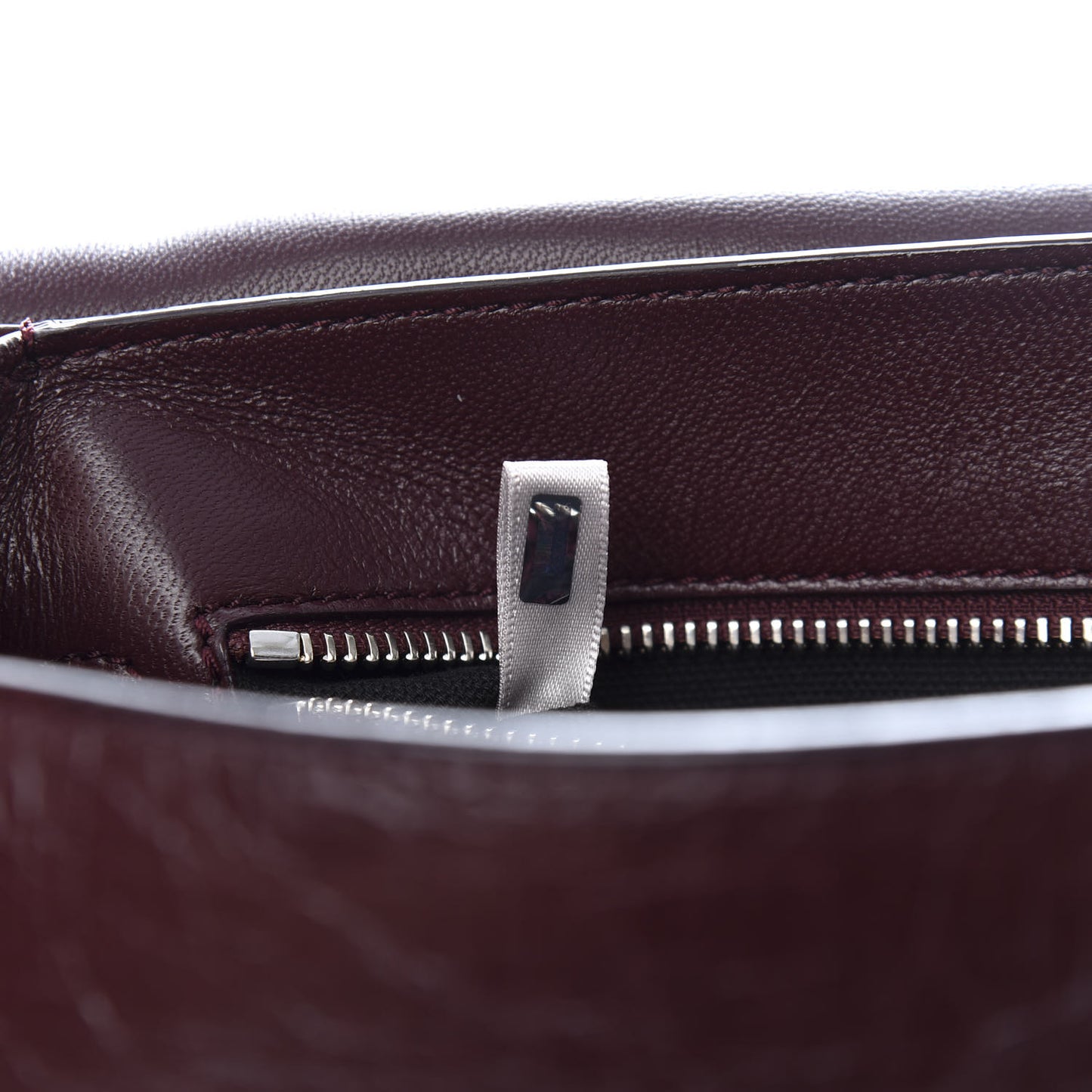 Soft Vintage Goatskin Helia Top Handle Bag Bordeaux