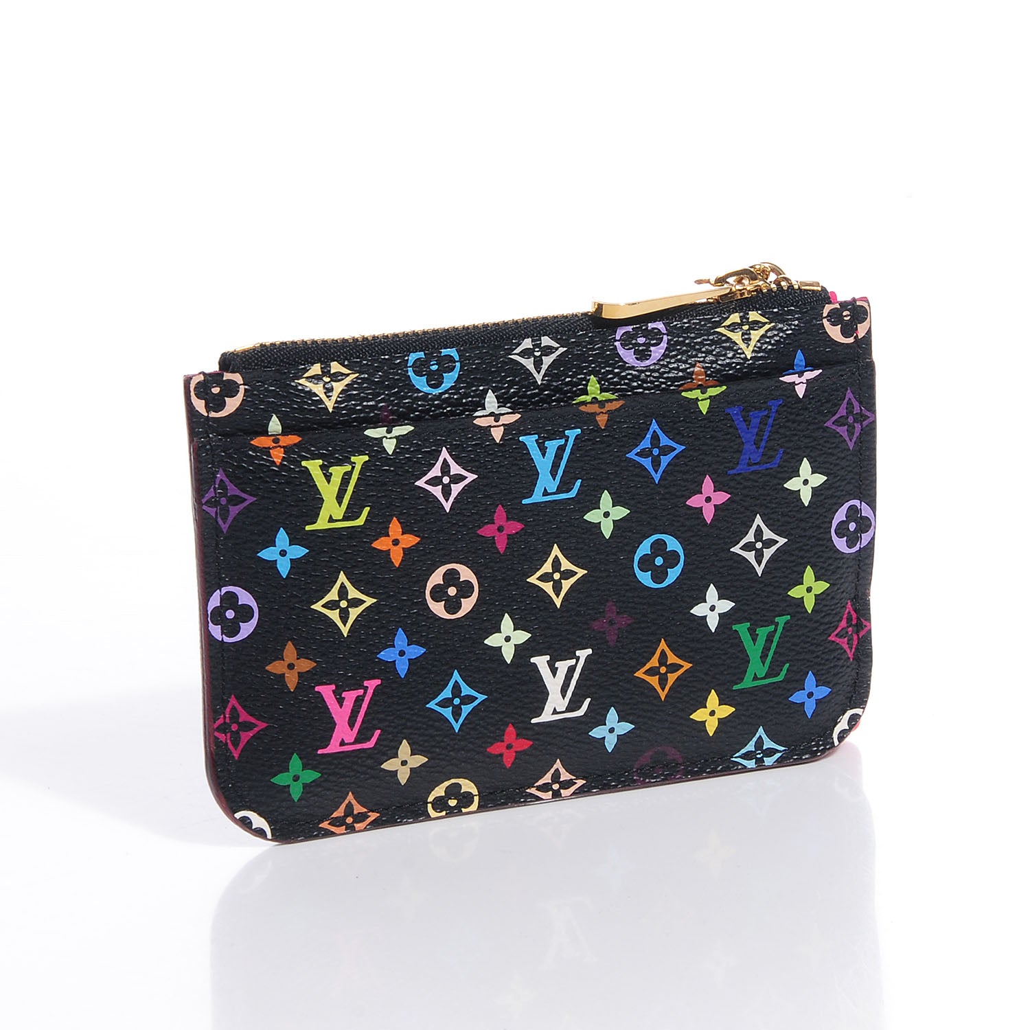 Louis Vuitton Monogram Multicolor Key Pouch Black Grenade 3 of 7