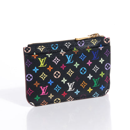 Louis Vuitton Monogram Multicolor Key Pouch Black Grenade 3 of 7