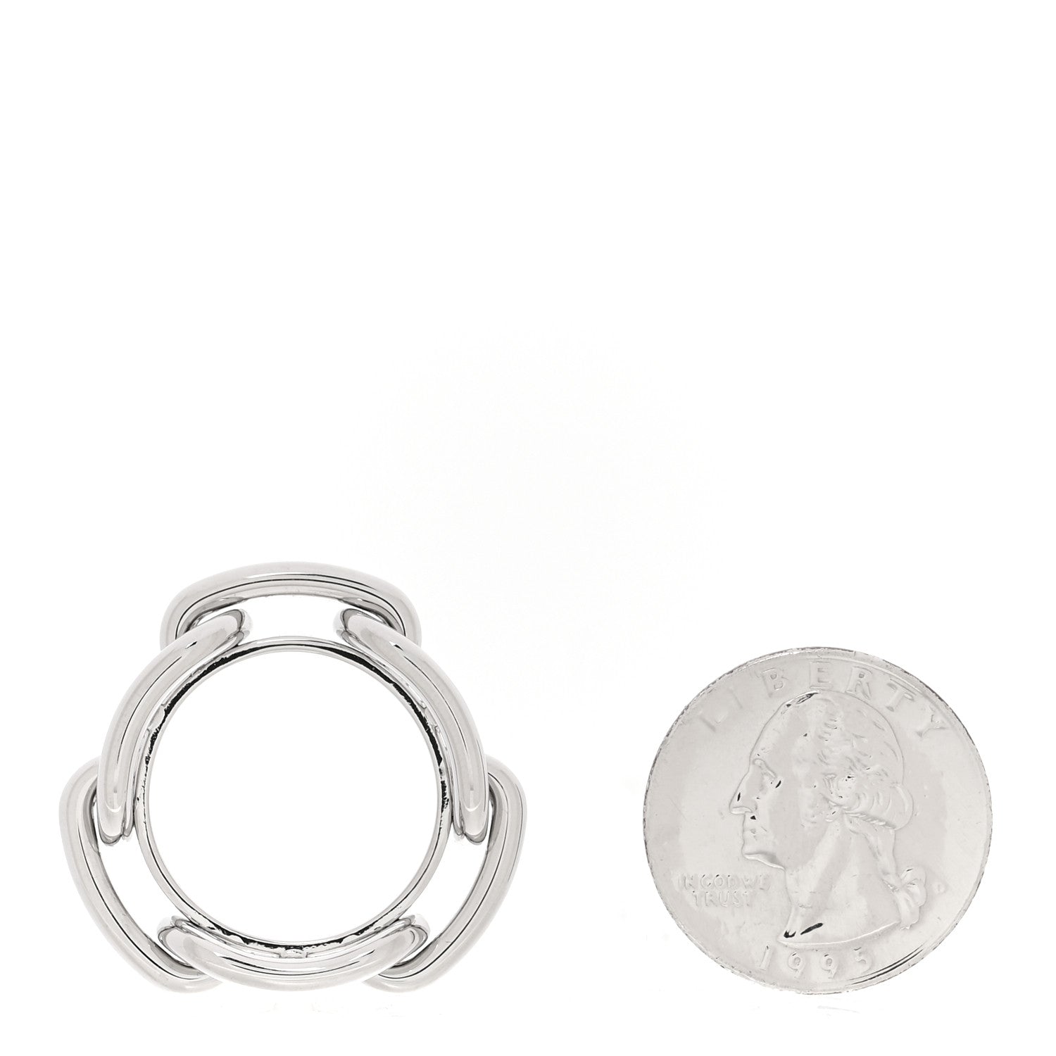 Hermes Palladium Regate Scarf Ring 3 of 6