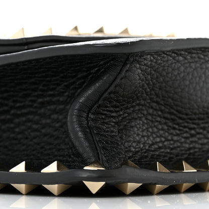 Valentino Garavani Pebbled Calfskin Rockstud Side Slip Crossbody Black 8 of 9