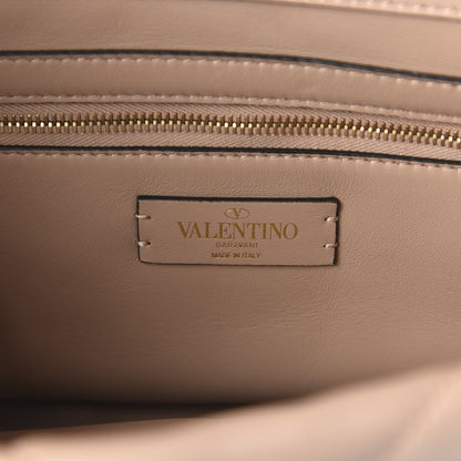Valentino Garavani Nappa Large Roman Stud Shoulder Bag Rose Cannelle 8 of 9