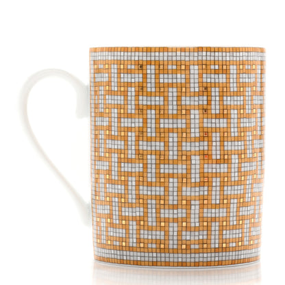 Hermes Porcelain Mosaique au 24 Mug Gold 3 of 10
