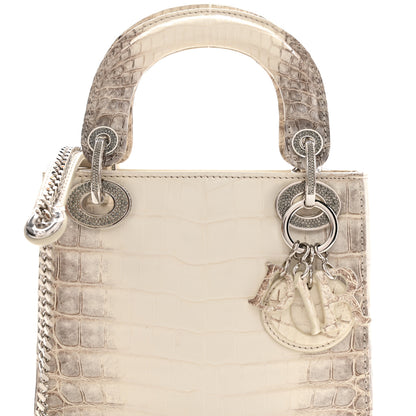 Christian Dior Niloticus Crocodile Himalaya Mini Lady Dior White 7 of 10