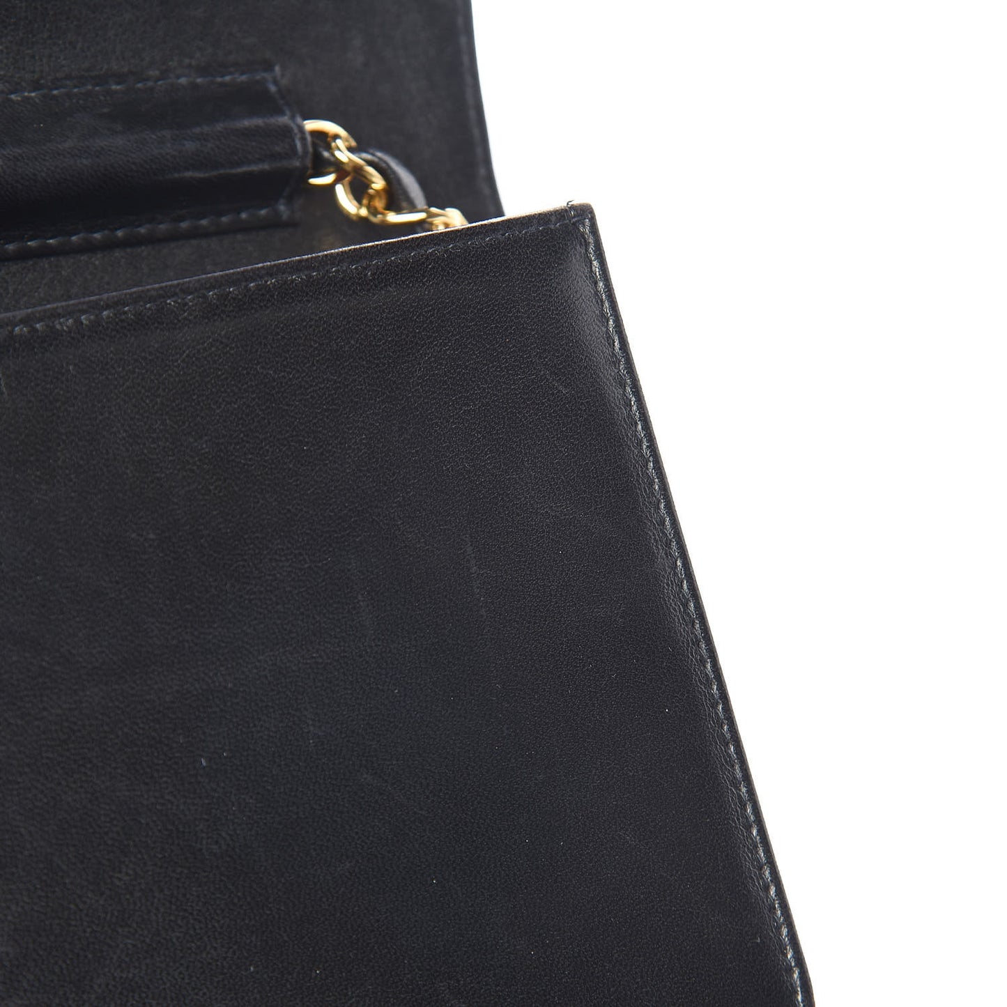 Lambskin Quilted Small Single Flap Black