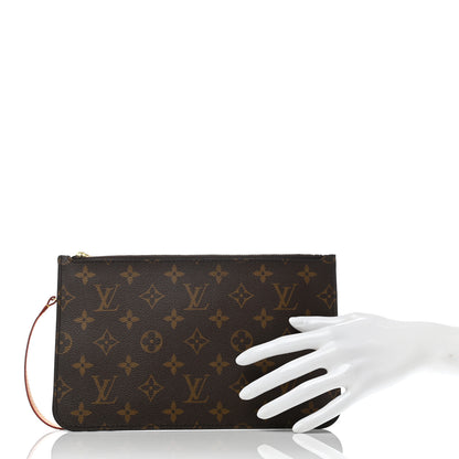 Louis Vuitton Monogram Neverfull MM GM Pochette 4 of 14