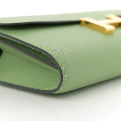 Hermes Epsom Constance Long To Go Wallet Vert Criquet 8 of 9