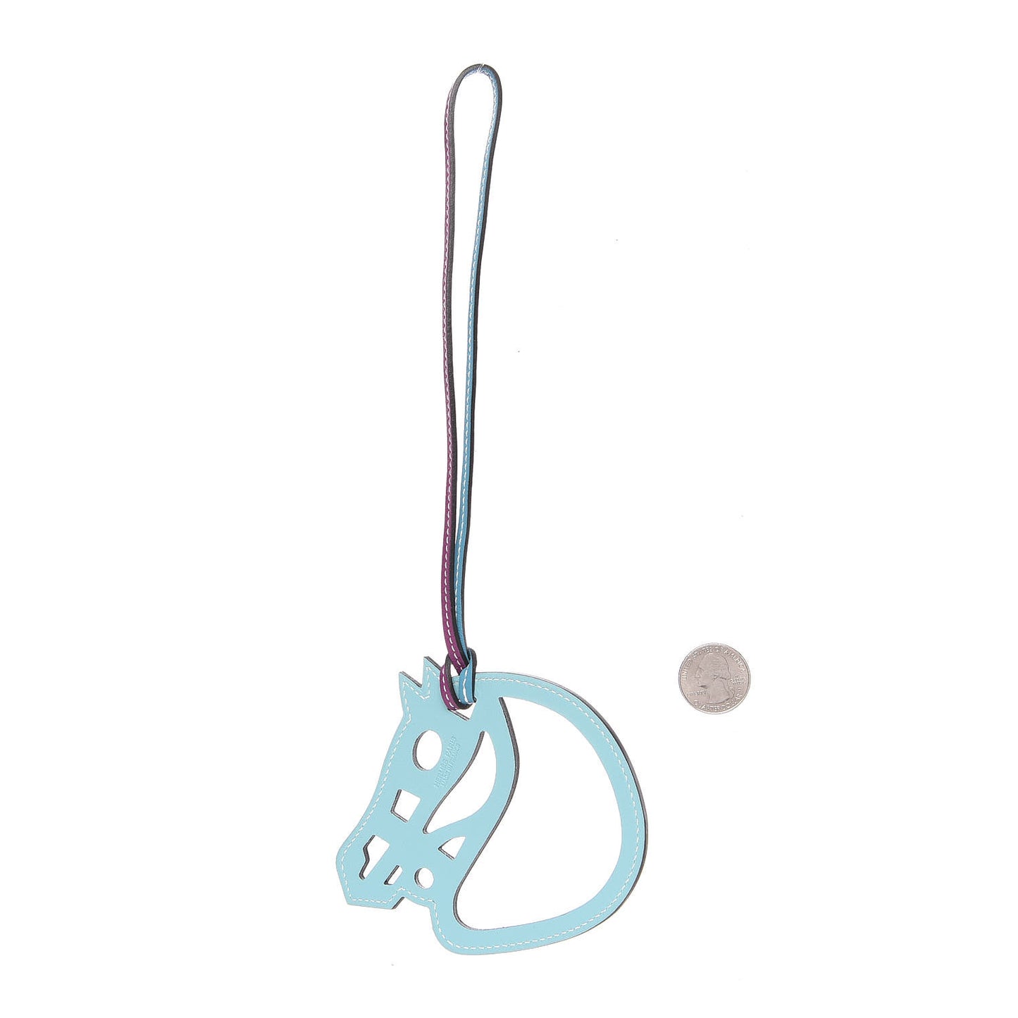 Swift Paddock Cheval Horse Bag Charm Anemone Bleu Atoll