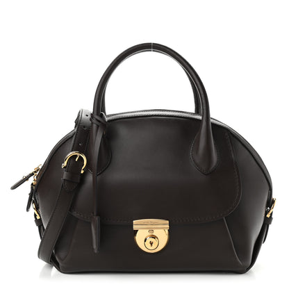 Salvatore Ferragamo Calfskin Fiamma Bag Brown 1 of 10