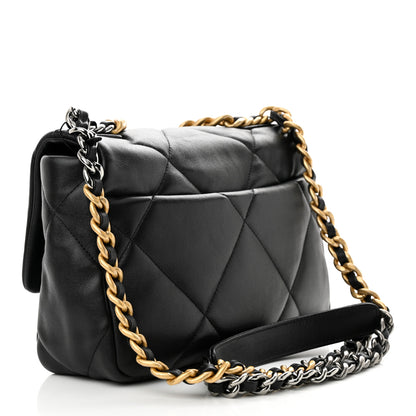 Chanel Lambskin Quilted Medium Chanel 19 Flap Black 3 of 10