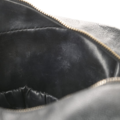 Chanel Caviar Timeless CC Cosmetic Pouch Bag Black 11 of 15