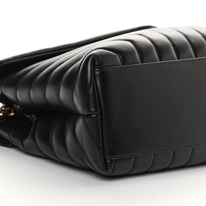 Saint Laurent Calfskin Y Quilted Monogram Medium Loulou Chain Satchel Black 9 of 14