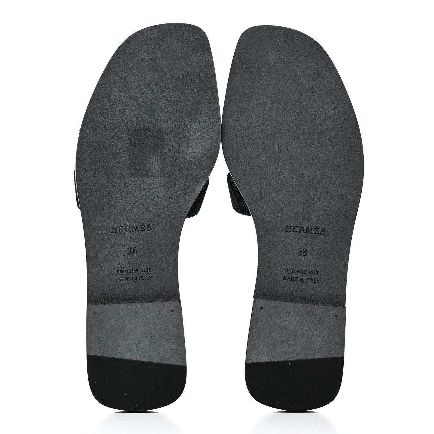 Denim Canvas Oran Sandals 36 Bleu Brut