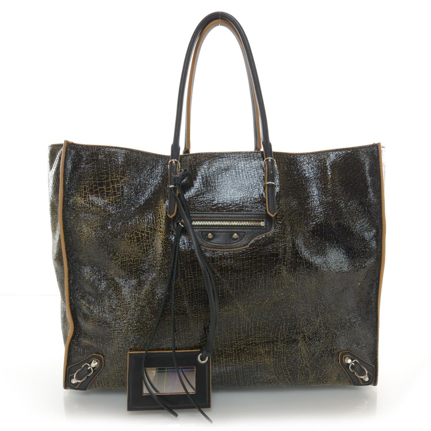 Balenciaga Crackled Papier A4 Tote 1 of 7