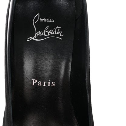 Christian Louboutin Suede Calfskin Miss Duvette 55mm Cap Toe Pumps 39 Black 7 of 8
