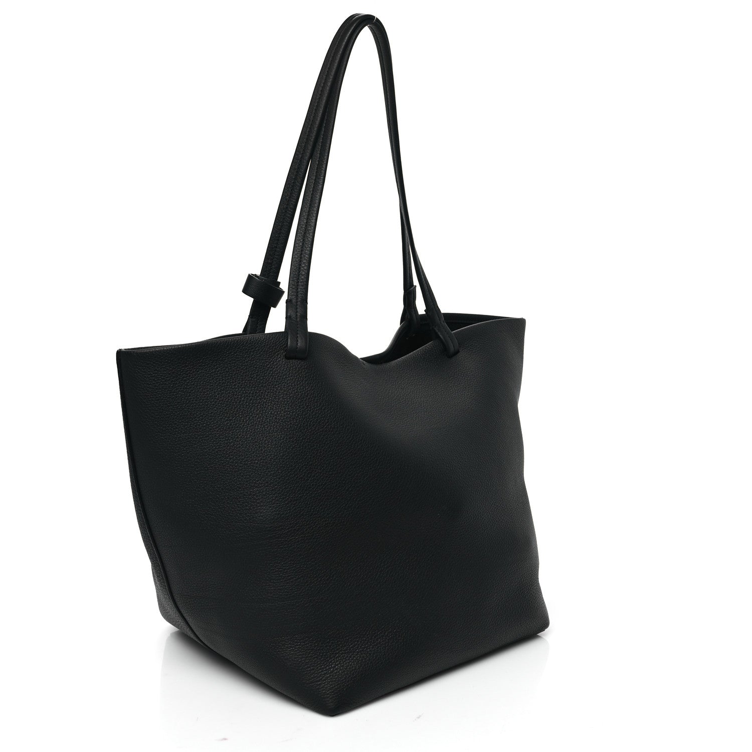 The Row Grained Calfskin Park Tote Three Black 4 of 11