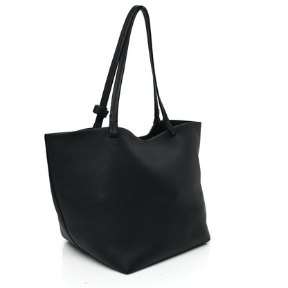 The Row Grained Calfskin Park Tote Three Black 4 of 11