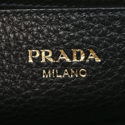Prada Vitello Phenix Crossbody Bag Black 5 of 9