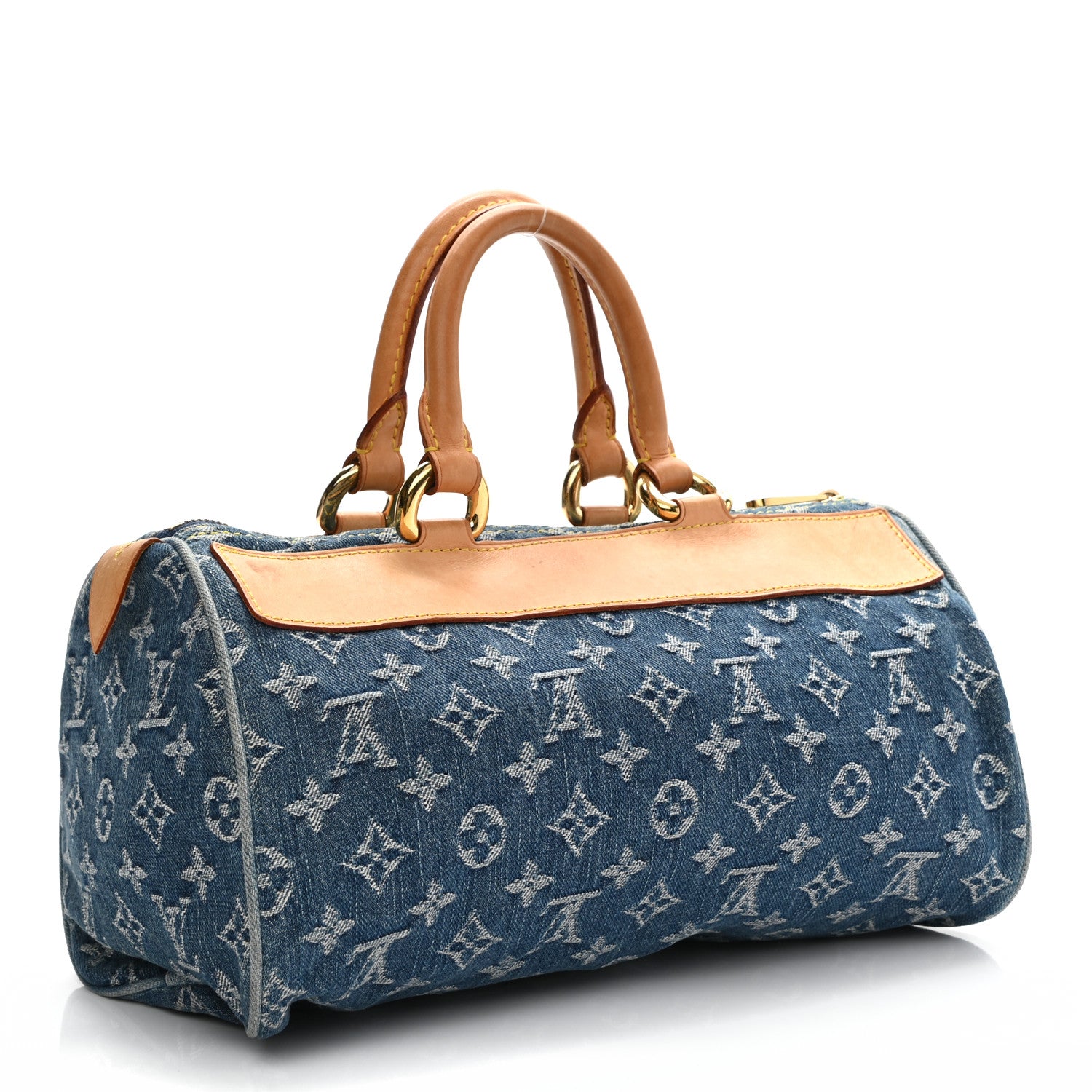 Louis Vuitton Monogram Denim Neo Speedy Blue 3 of 12