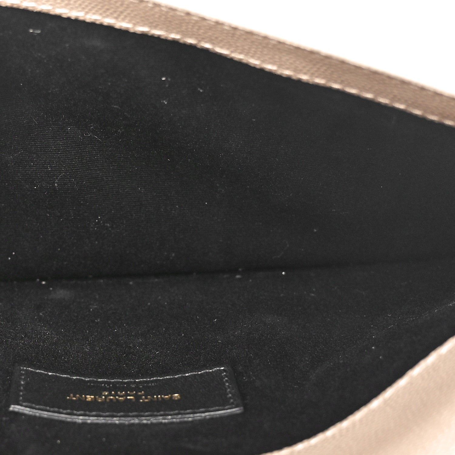 Saint Laurent Grain De Poudre Uptown Pouch Dark Beige 6 of 6