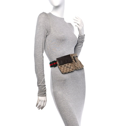 Gucci Monogram Web Belt Bag Dark Brown 2 of 13