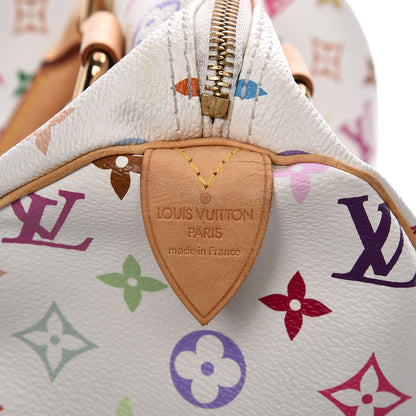 Louis Vuitton Monogram Multicolor Speedy 30 White 6 of 12