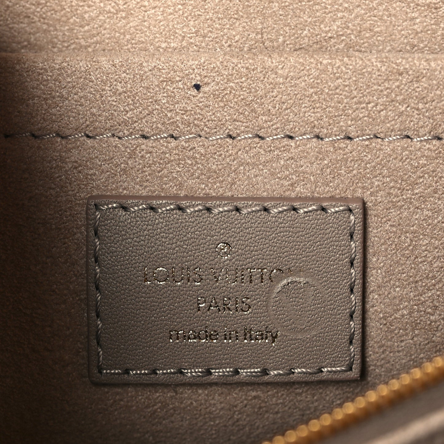 Calfskin LV New Wave Chain Bag Taupe