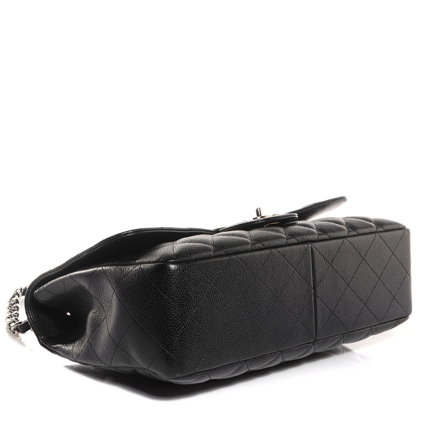 Caviar Jumbo Single Flap Black