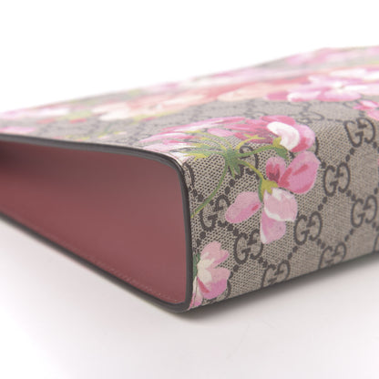 Gucci GG Supreme Monogram Blooms Large Cosmetic Case Beige Multicolor Dry Rose 6 of 11